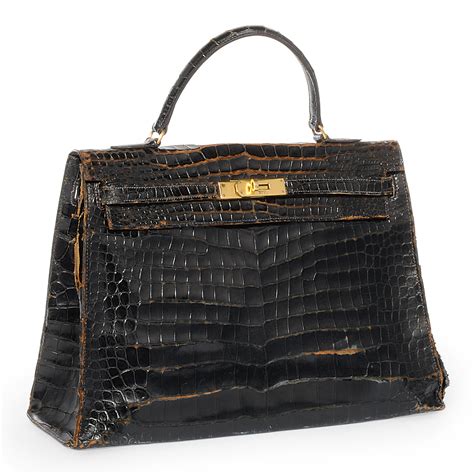 hermes crocodile bag vintage|hermes vintage crocodile kelly bag.